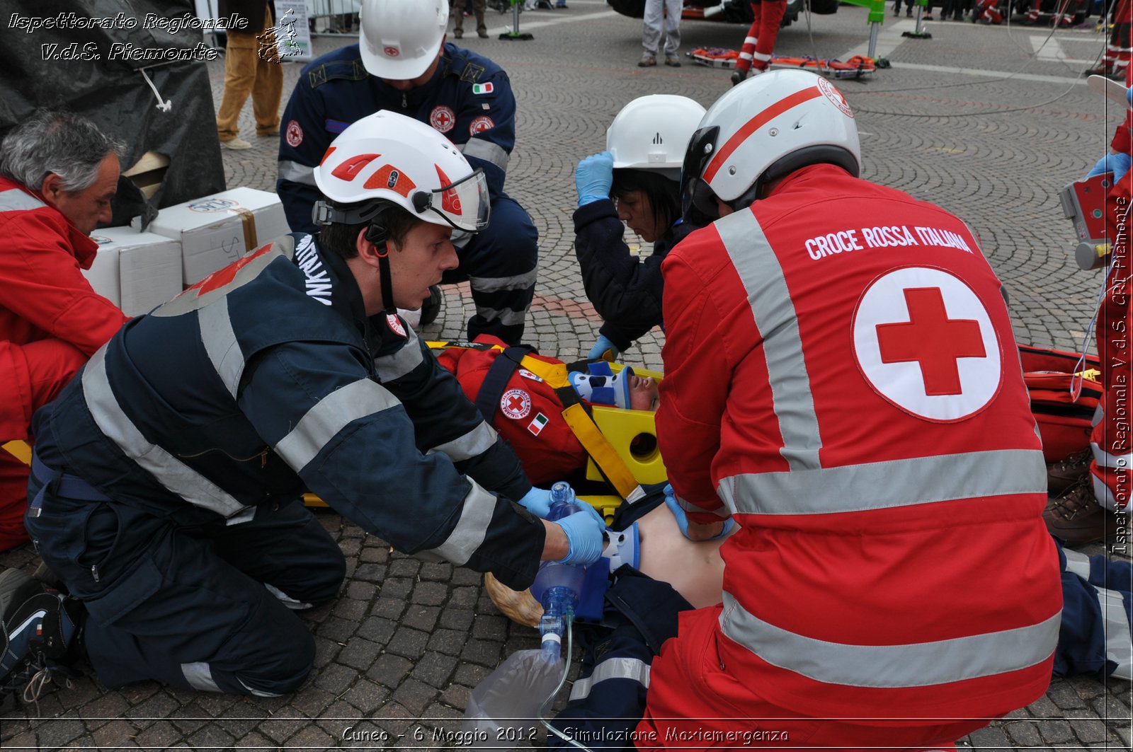 Cuneo - 6 Maggio 2012 - Simulazione Maxiemergenza- Croce Rossa Italiana - Ispettorato Regionale Volontari del Soccorso Piemonte