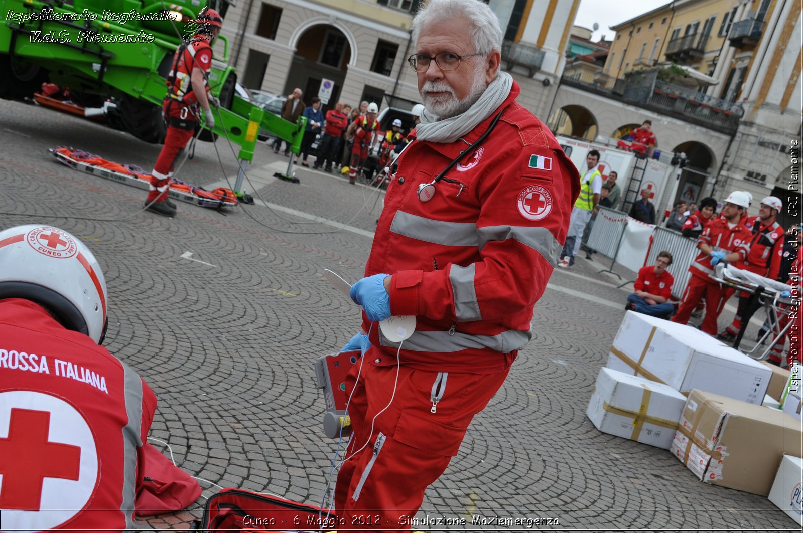 Cuneo - 6 Maggio 2012 - Simulazione Maxiemergenza- Croce Rossa Italiana - Ispettorato Regionale Volontari del Soccorso Piemonte