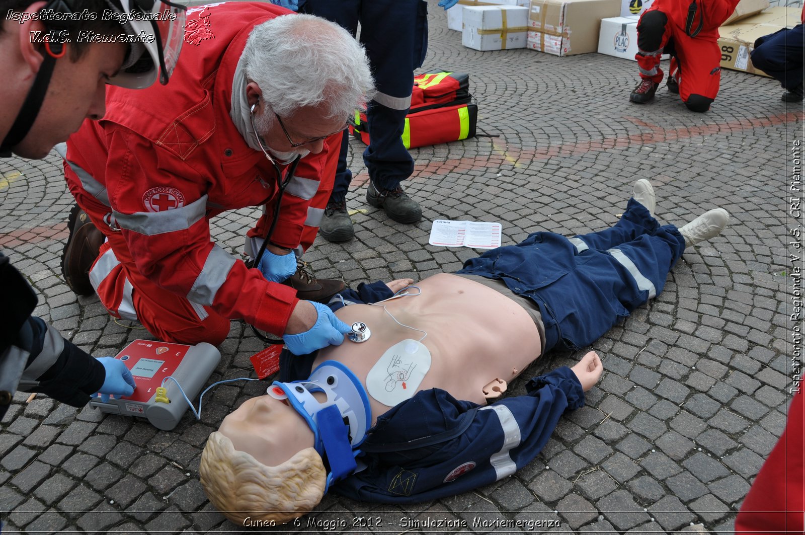 Cuneo - 6 Maggio 2012 - Simulazione Maxiemergenza- Croce Rossa Italiana - Ispettorato Regionale Volontari del Soccorso Piemonte