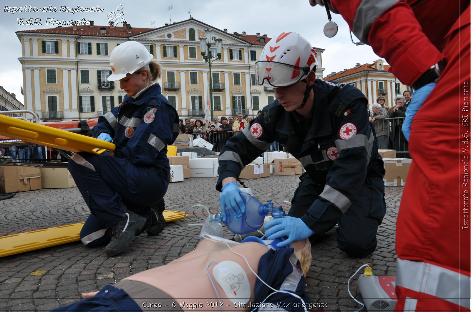 Cuneo - 6 Maggio 2012 - Simulazione Maxiemergenza- Croce Rossa Italiana - Ispettorato Regionale Volontari del Soccorso Piemonte