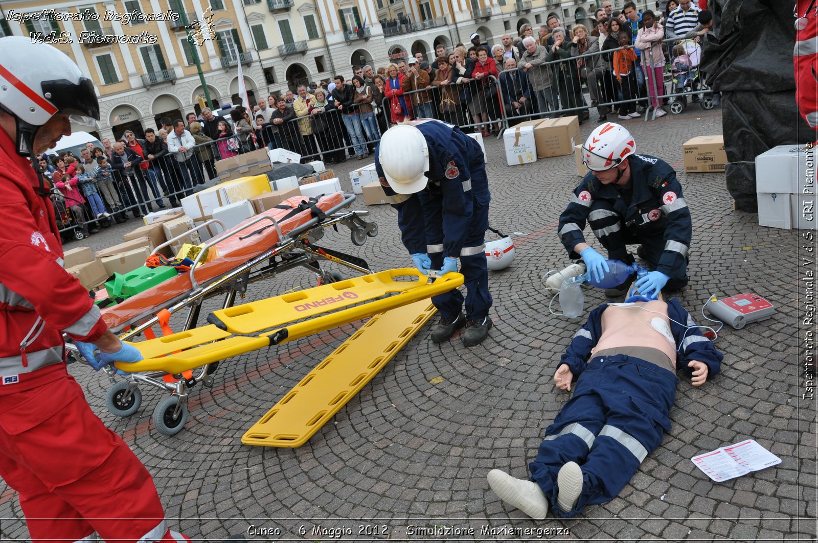 Cuneo - 6 Maggio 2012 - Simulazione Maxiemergenza- Croce Rossa Italiana - Ispettorato Regionale Volontari del Soccorso Piemonte