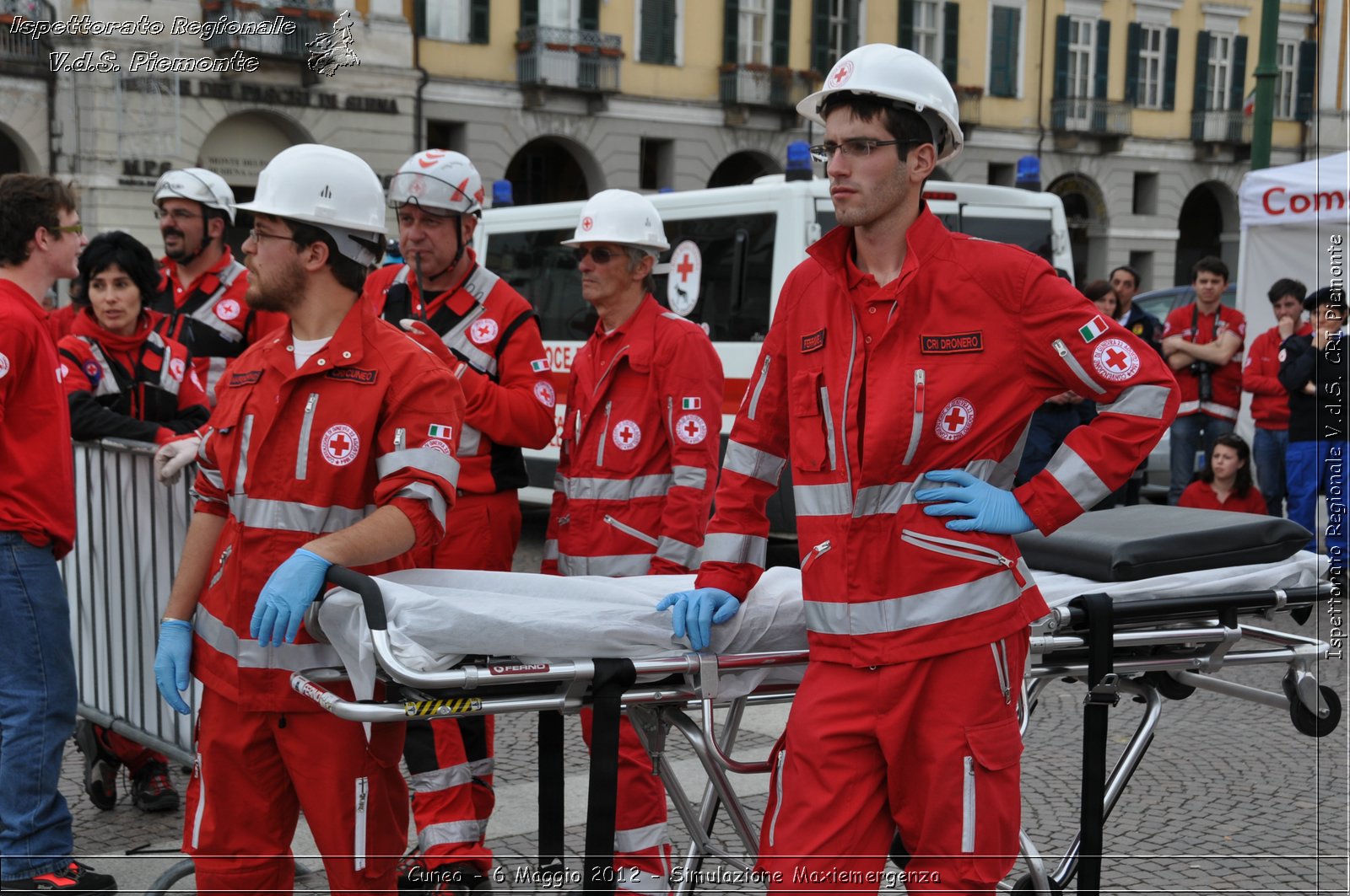 Cuneo - 6 Maggio 2012 - Simulazione Maxiemergenza- Croce Rossa Italiana - Ispettorato Regionale Volontari del Soccorso Piemonte