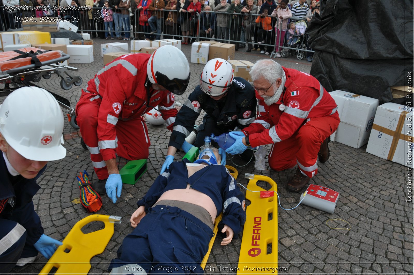 Cuneo - 6 Maggio 2012 - Simulazione Maxiemergenza- Croce Rossa Italiana - Ispettorato Regionale Volontari del Soccorso Piemonte