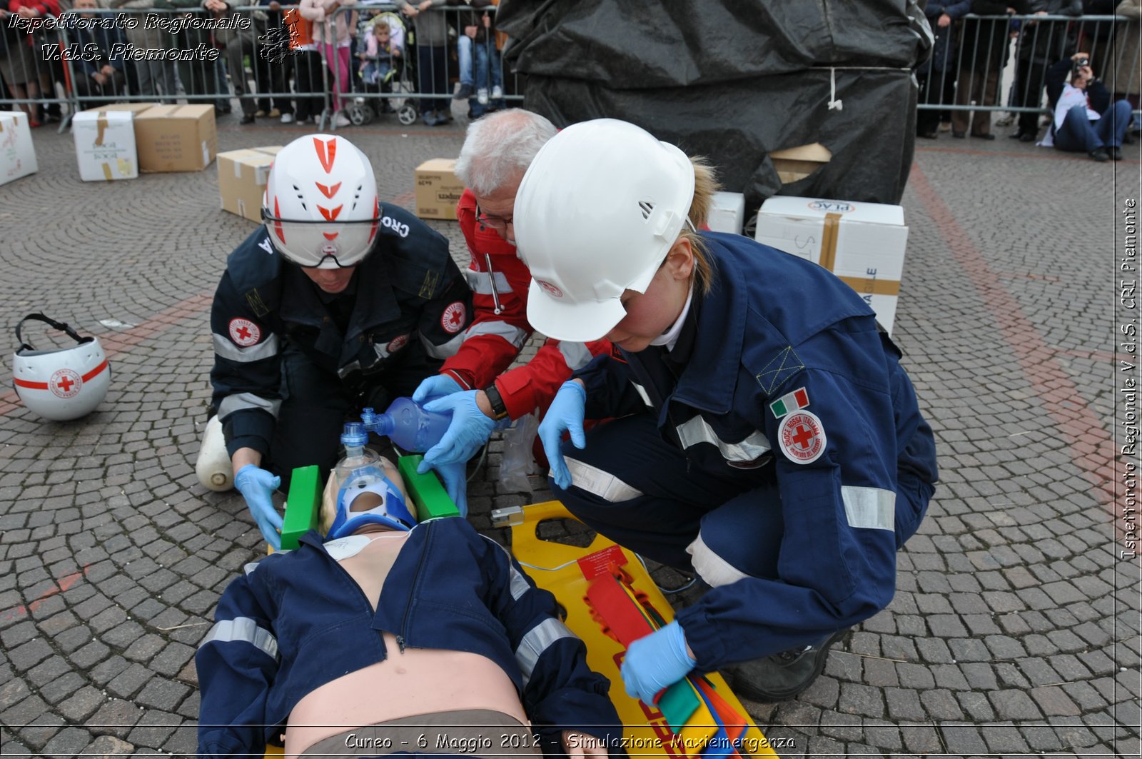 Cuneo - 6 Maggio 2012 - Simulazione Maxiemergenza- Croce Rossa Italiana - Ispettorato Regionale Volontari del Soccorso Piemonte