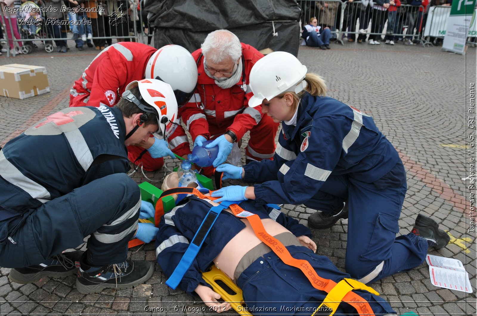 Cuneo - 6 Maggio 2012 - Simulazione Maxiemergenza- Croce Rossa Italiana - Ispettorato Regionale Volontari del Soccorso Piemonte