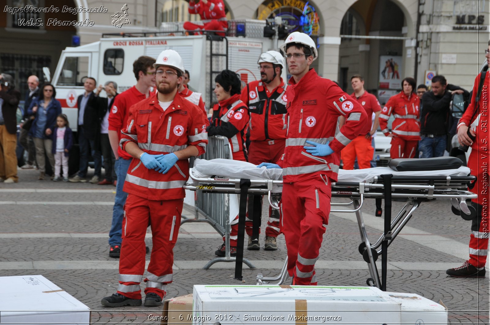 Cuneo - 6 Maggio 2012 - Simulazione Maxiemergenza- Croce Rossa Italiana - Ispettorato Regionale Volontari del Soccorso Piemonte