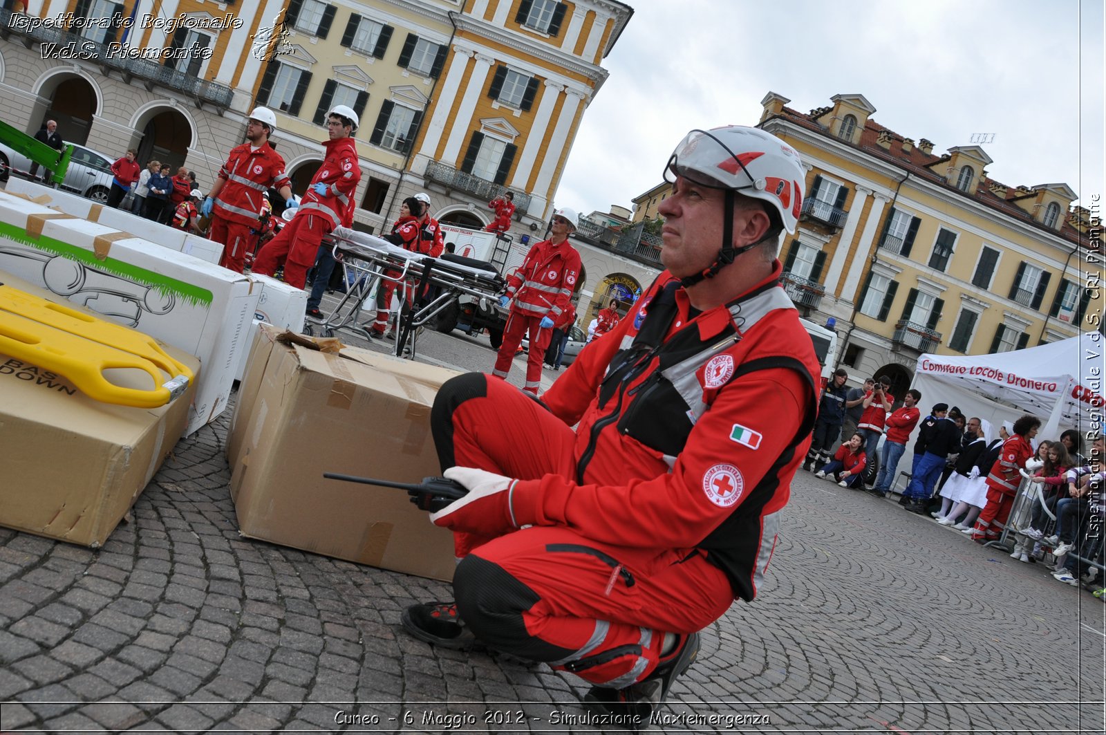 Cuneo - 6 Maggio 2012 - Simulazione Maxiemergenza- Croce Rossa Italiana - Ispettorato Regionale Volontari del Soccorso Piemonte