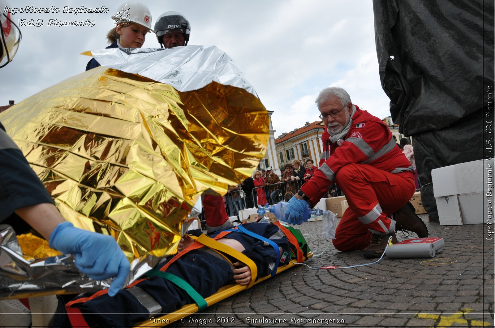 Cuneo - 6 Maggio 2012 - Simulazione Maxiemergenza- Croce Rossa Italiana - Ispettorato Regionale Volontari del Soccorso Piemonte