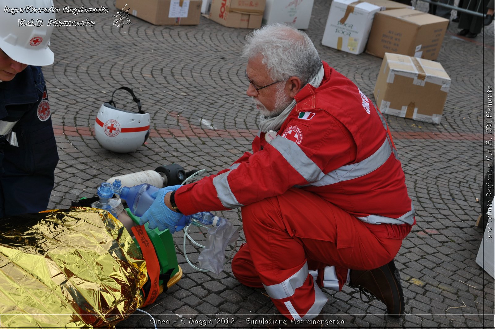 Cuneo - 6 Maggio 2012 - Simulazione Maxiemergenza- Croce Rossa Italiana - Ispettorato Regionale Volontari del Soccorso Piemonte