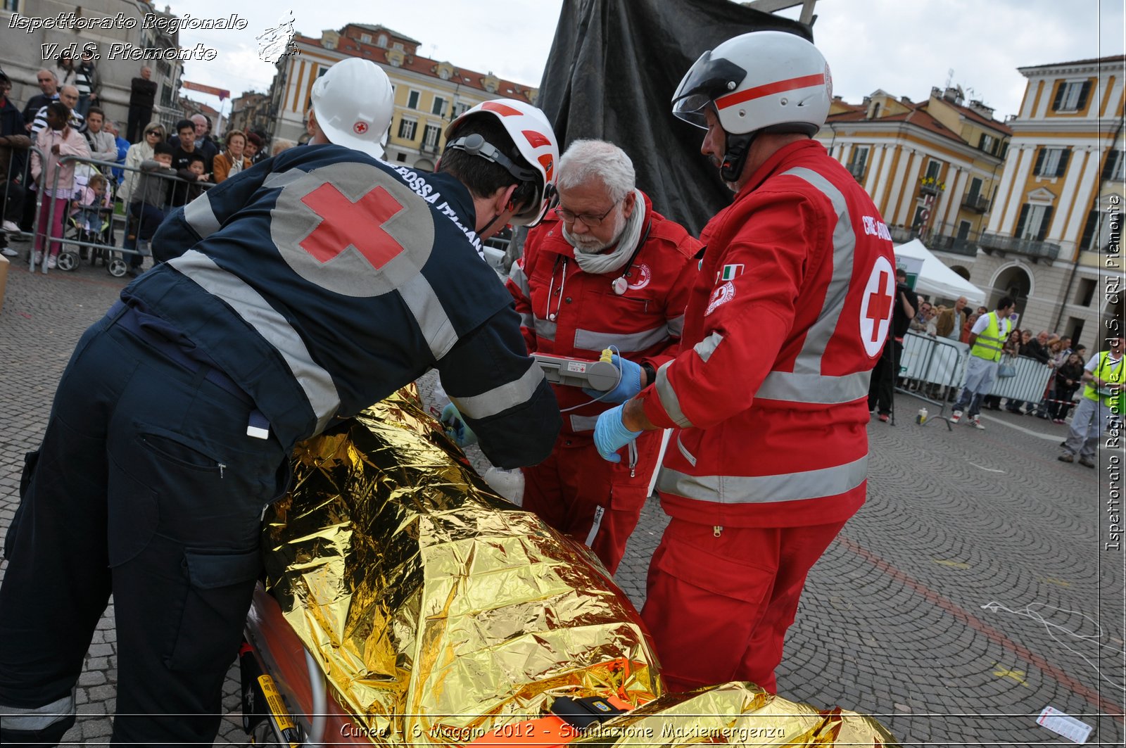 Cuneo - 6 Maggio 2012 - Simulazione Maxiemergenza- Croce Rossa Italiana - Ispettorato Regionale Volontari del Soccorso Piemonte