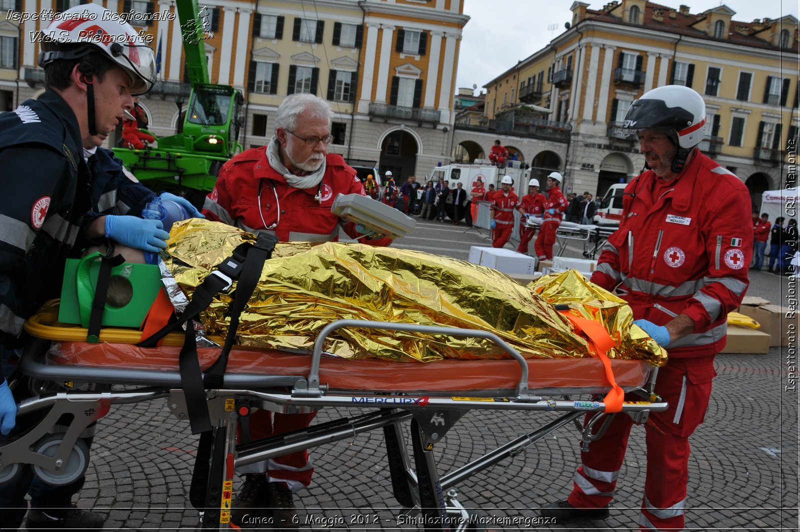 Cuneo - 6 Maggio 2012 - Simulazione Maxiemergenza- Croce Rossa Italiana - Ispettorato Regionale Volontari del Soccorso Piemonte