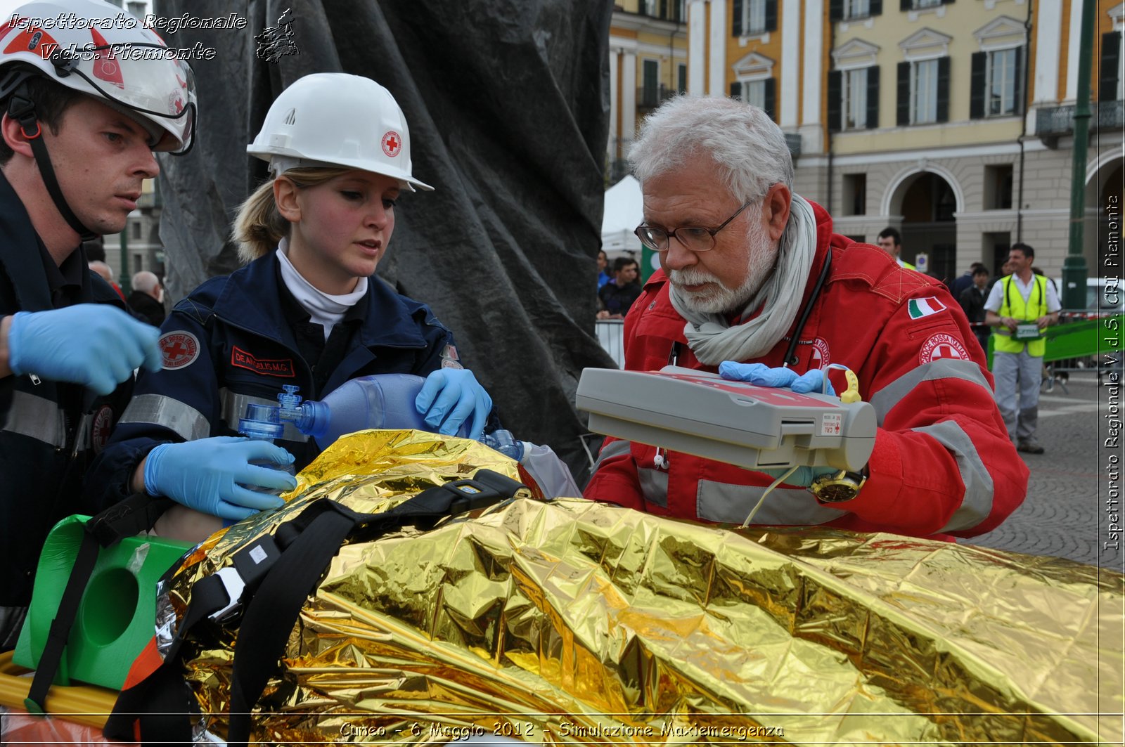 Cuneo - 6 Maggio 2012 - Simulazione Maxiemergenza- Croce Rossa Italiana - Ispettorato Regionale Volontari del Soccorso Piemonte