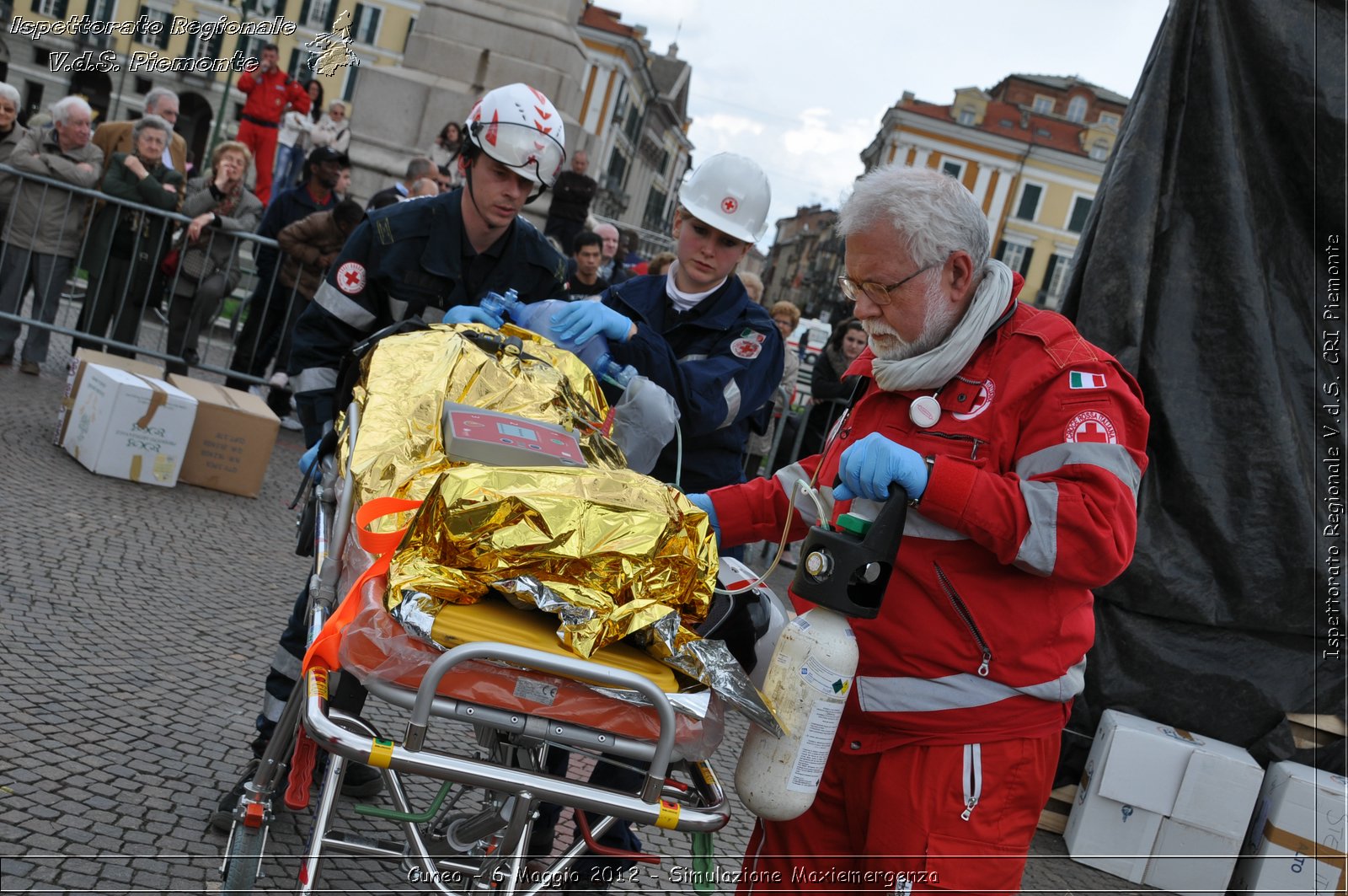 Cuneo - 6 Maggio 2012 - Simulazione Maxiemergenza- Croce Rossa Italiana - Ispettorato Regionale Volontari del Soccorso Piemonte