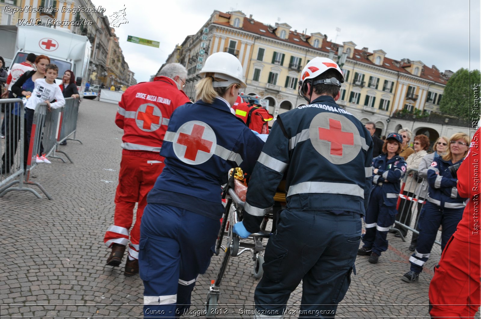 Cuneo - 6 Maggio 2012 - Simulazione Maxiemergenza- Croce Rossa Italiana - Ispettorato Regionale Volontari del Soccorso Piemonte