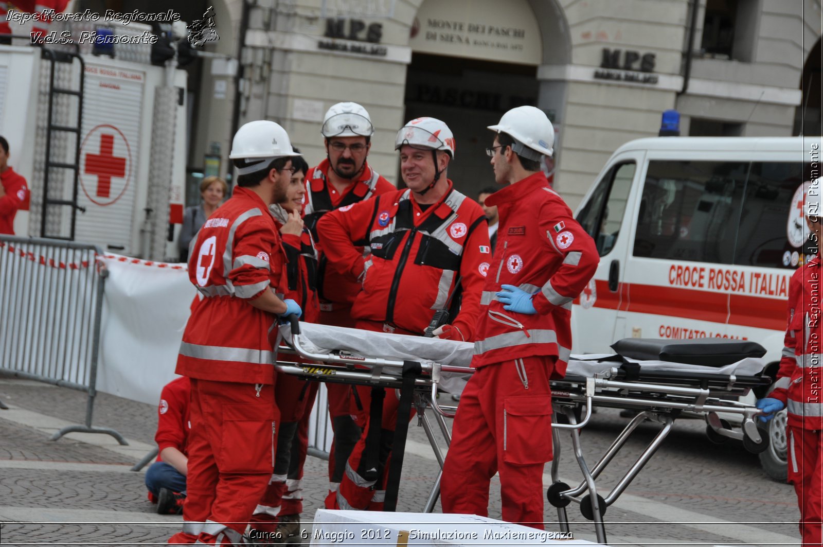 Cuneo - 6 Maggio 2012 - Simulazione Maxiemergenza- Croce Rossa Italiana - Ispettorato Regionale Volontari del Soccorso Piemonte