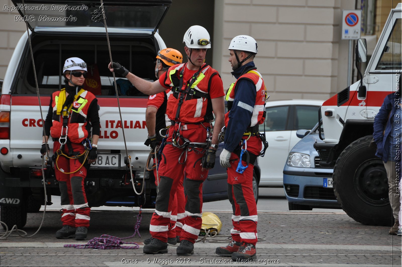 Cuneo - 6 Maggio 2012 - Simulazione Maxiemergenza- Croce Rossa Italiana - Ispettorato Regionale Volontari del Soccorso Piemonte