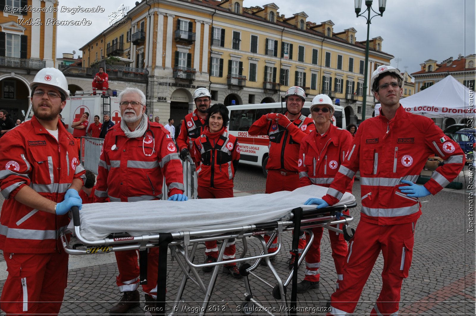 Cuneo - 6 Maggio 2012 - Simulazione Maxiemergenza- Croce Rossa Italiana - Ispettorato Regionale Volontari del Soccorso Piemonte