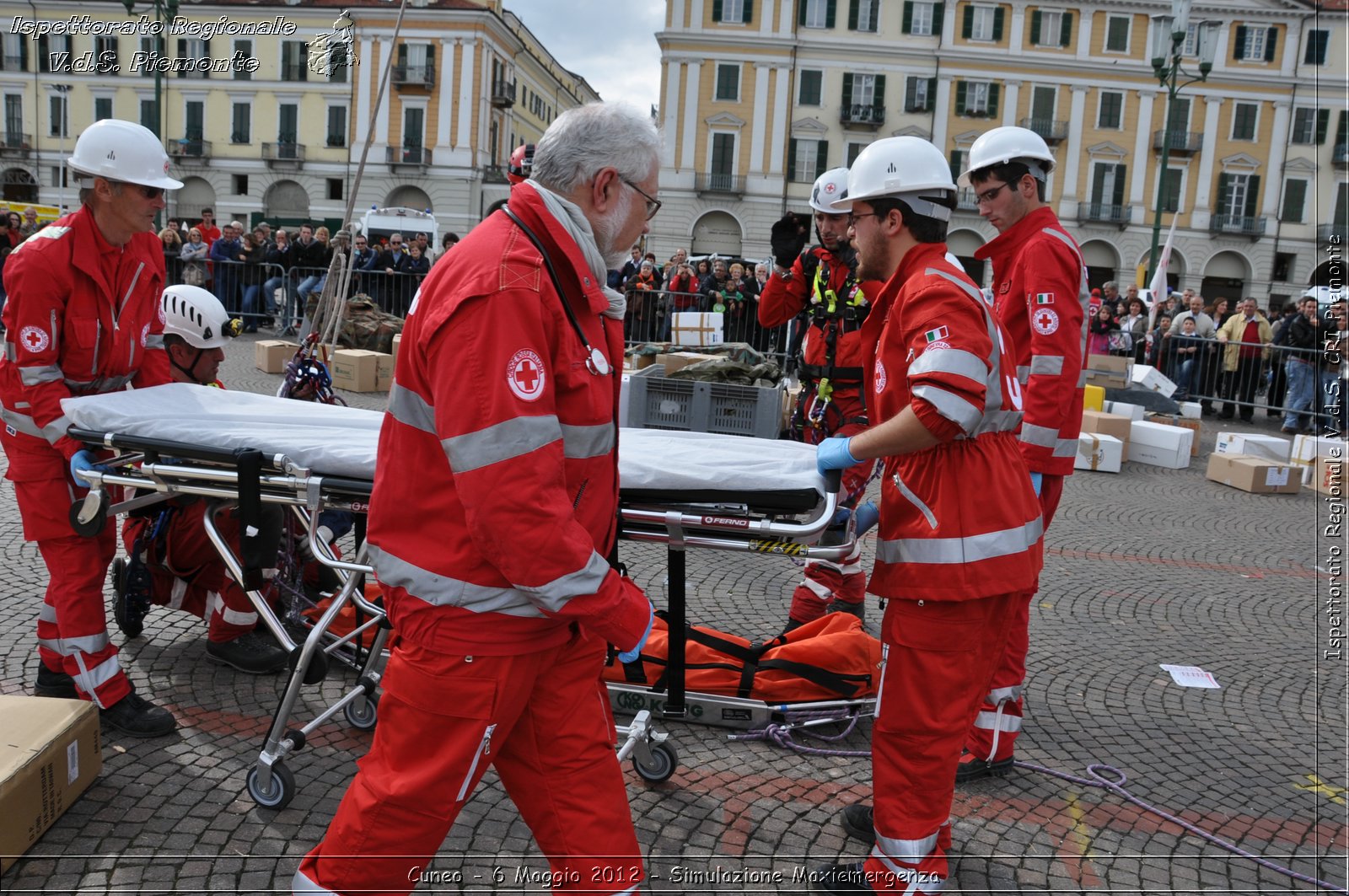 Cuneo - 6 Maggio 2012 - Simulazione Maxiemergenza- Croce Rossa Italiana - Ispettorato Regionale Volontari del Soccorso Piemonte