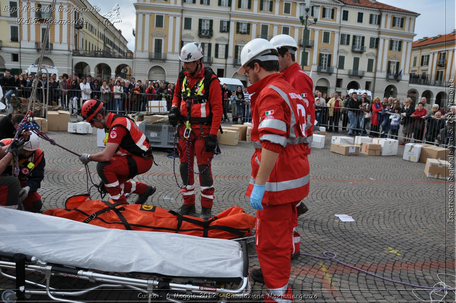 Cuneo - 6 Maggio 2012 - Simulazione Maxiemergenza- Croce Rossa Italiana - Ispettorato Regionale Volontari del Soccorso Piemonte