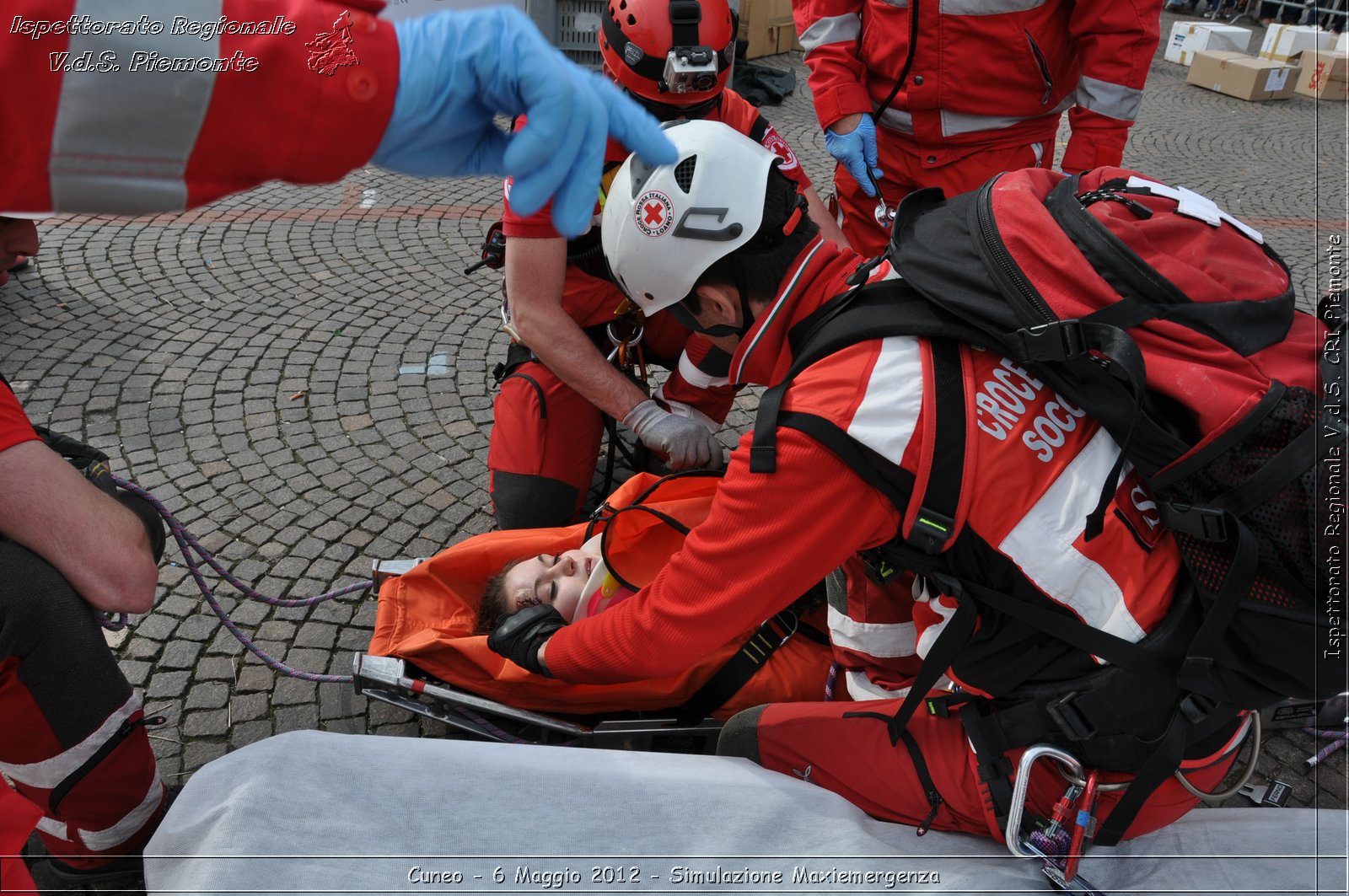 Cuneo - 6 Maggio 2012 - Simulazione Maxiemergenza- Croce Rossa Italiana - Ispettorato Regionale Volontari del Soccorso Piemonte