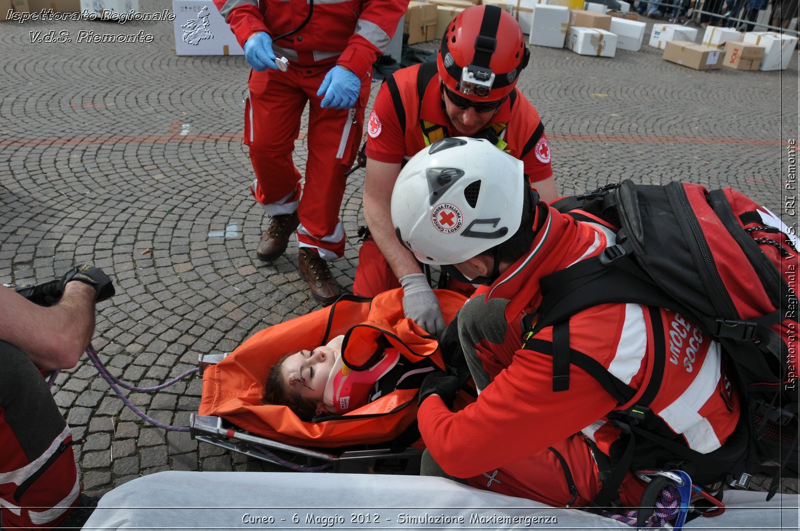 Cuneo - 6 Maggio 2012 - Simulazione Maxiemergenza- Croce Rossa Italiana - Ispettorato Regionale Volontari del Soccorso Piemonte