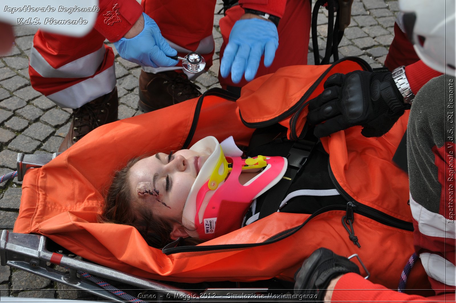 Cuneo - 6 Maggio 2012 - Simulazione Maxiemergenza- Croce Rossa Italiana - Ispettorato Regionale Volontari del Soccorso Piemonte