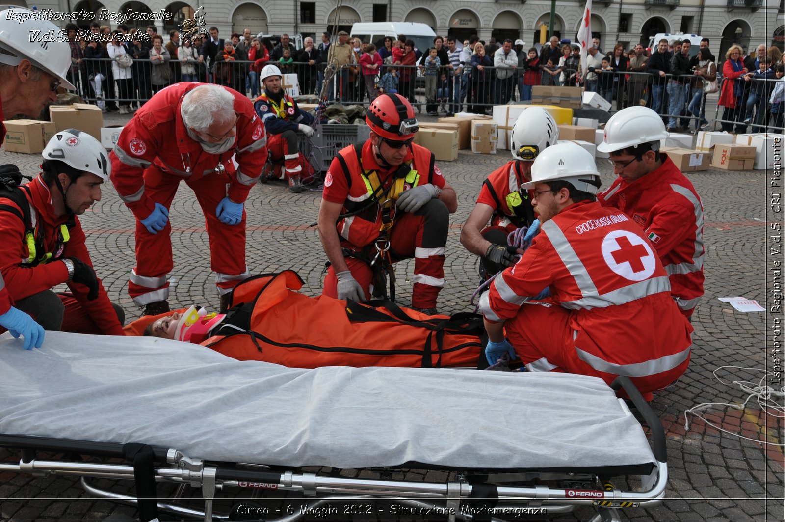 Cuneo - 6 Maggio 2012 - Simulazione Maxiemergenza- Croce Rossa Italiana - Ispettorato Regionale Volontari del Soccorso Piemonte