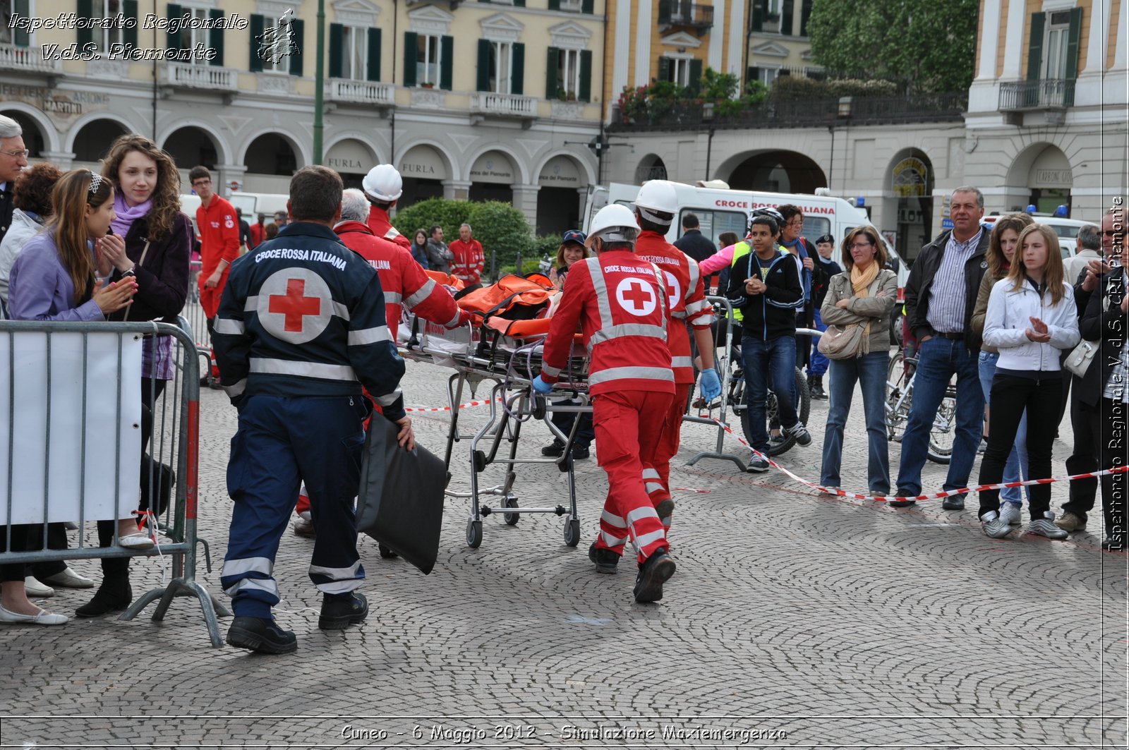 Cuneo - 6 Maggio 2012 - Simulazione Maxiemergenza- Croce Rossa Italiana - Ispettorato Regionale Volontari del Soccorso Piemonte