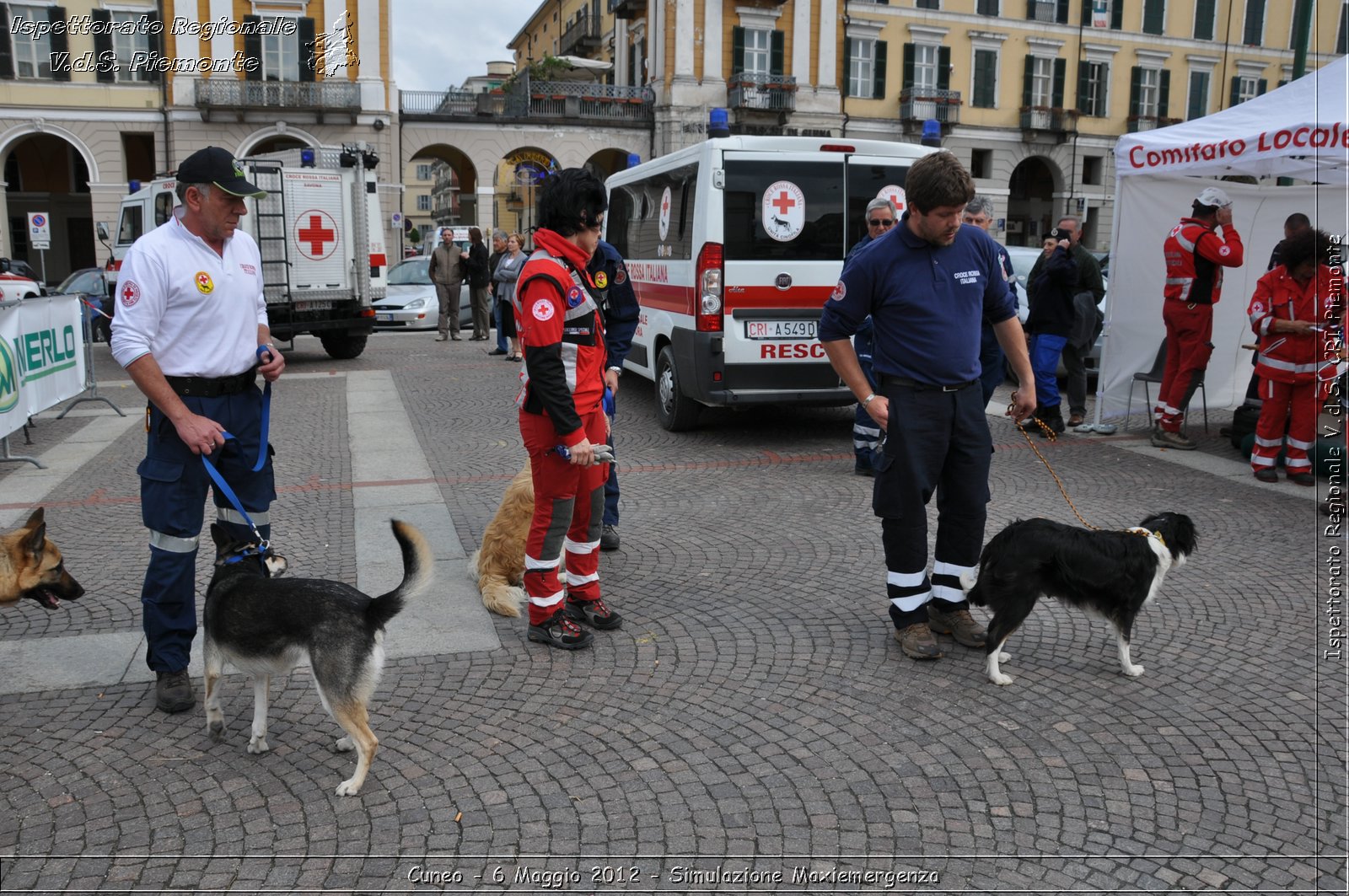 Cuneo - 6 Maggio 2012 - Simulazione Maxiemergenza- Croce Rossa Italiana - Ispettorato Regionale Volontari del Soccorso Piemonte