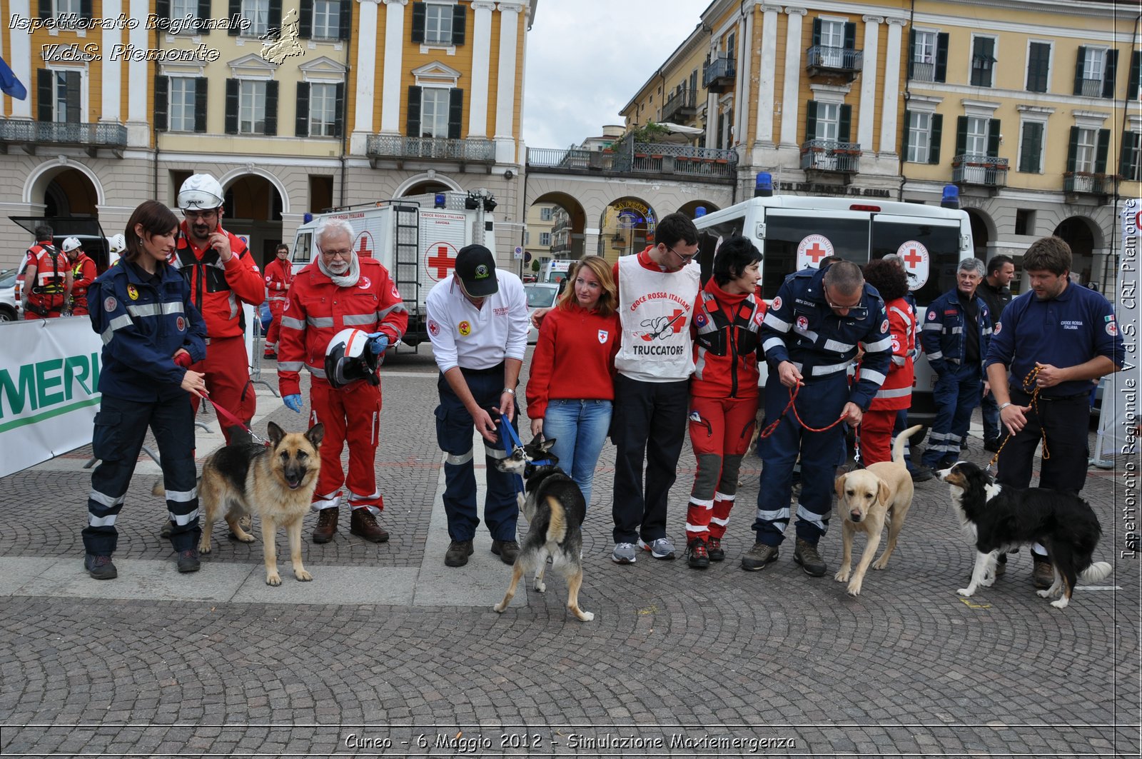 Cuneo - 6 Maggio 2012 - Simulazione Maxiemergenza- Croce Rossa Italiana - Ispettorato Regionale Volontari del Soccorso Piemonte