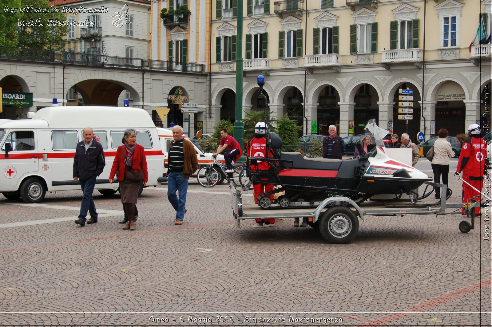 Cuneo - 6 Maggio 2012 - Simulazione Maxiemergenza- Croce Rossa Italiana - Ispettorato Regionale Volontari del Soccorso Piemonte