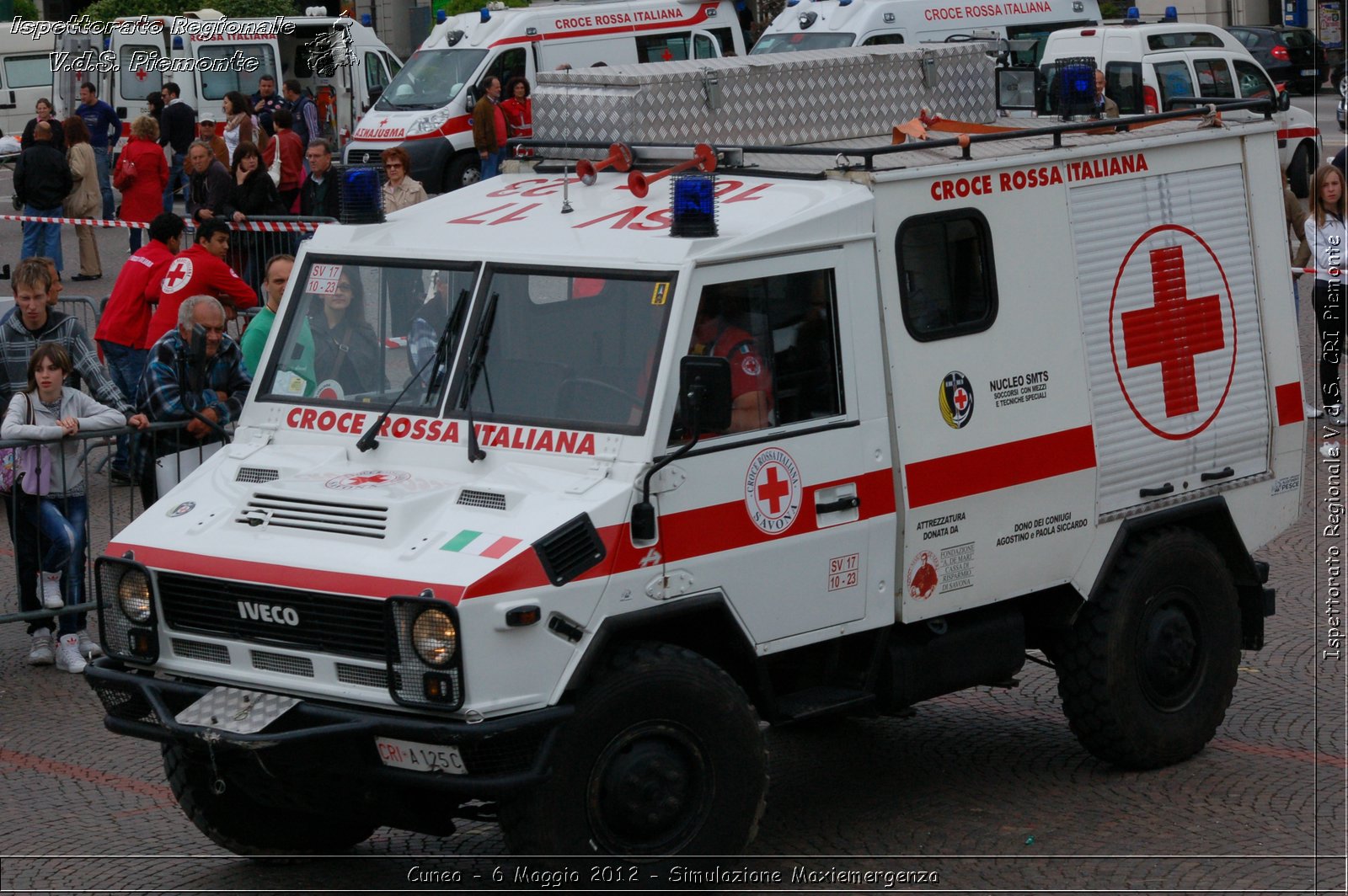 Cuneo - 6 Maggio 2012 - Simulazione Maxiemergenza- Croce Rossa Italiana - Ispettorato Regionale Volontari del Soccorso Piemonte