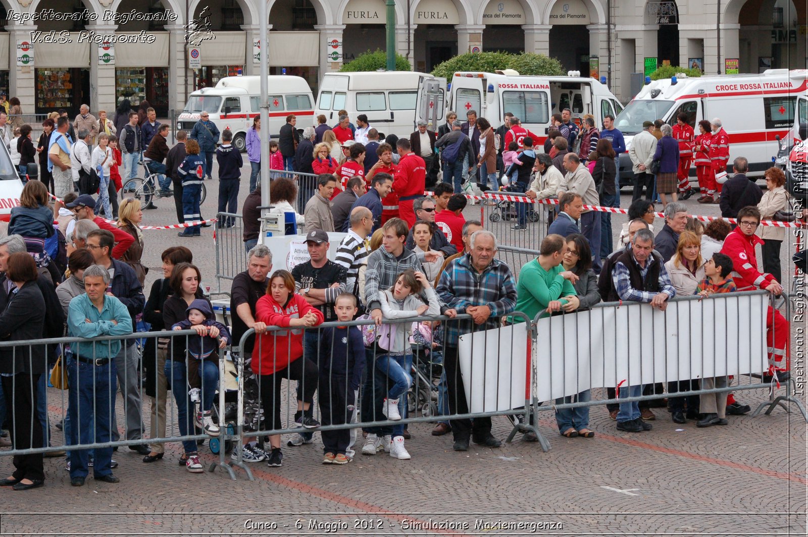 Cuneo - 6 Maggio 2012 - Simulazione Maxiemergenza- Croce Rossa Italiana - Ispettorato Regionale Volontari del Soccorso Piemonte