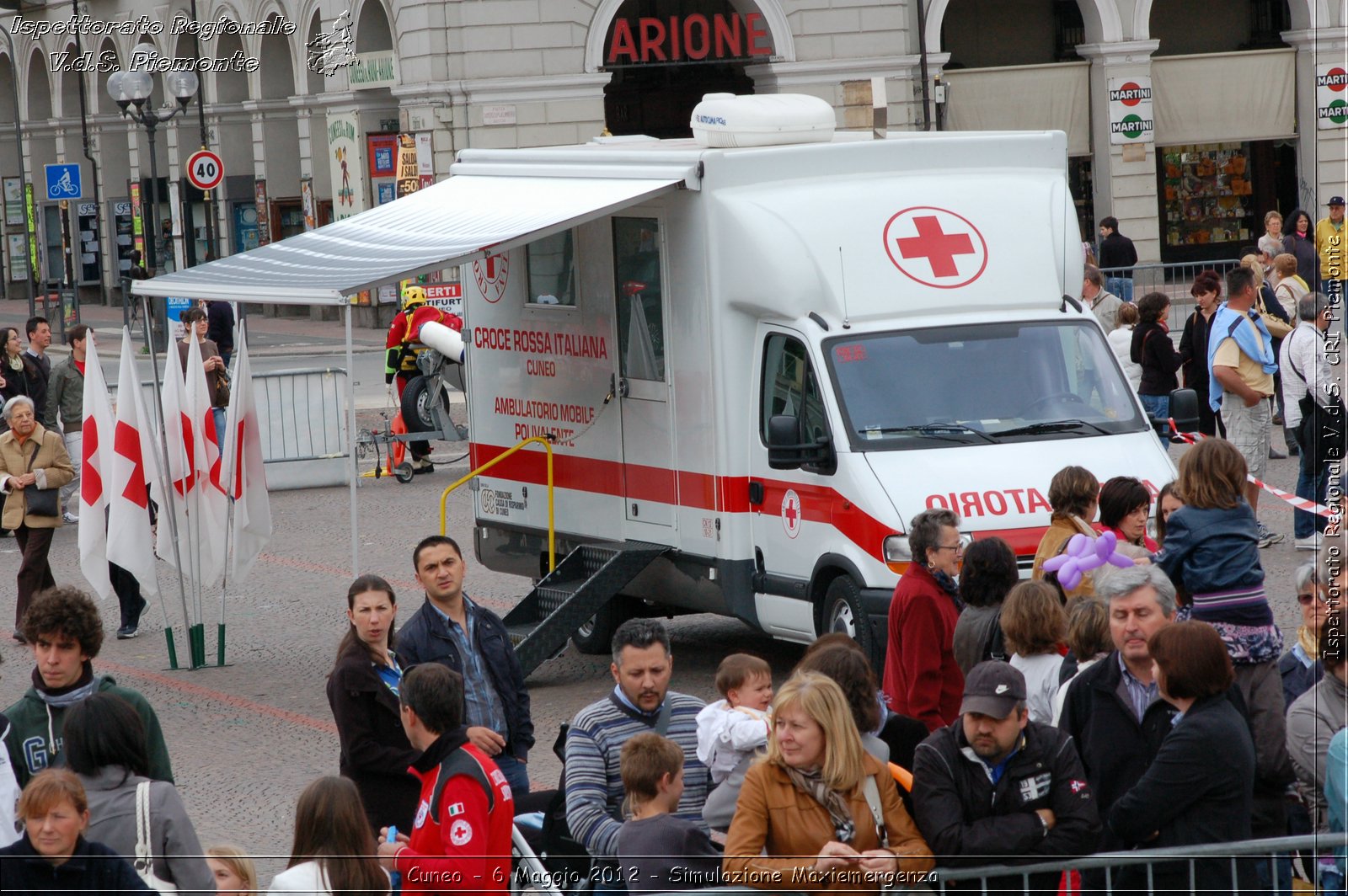 Cuneo - 6 Maggio 2012 - Simulazione Maxiemergenza- Croce Rossa Italiana - Ispettorato Regionale Volontari del Soccorso Piemonte