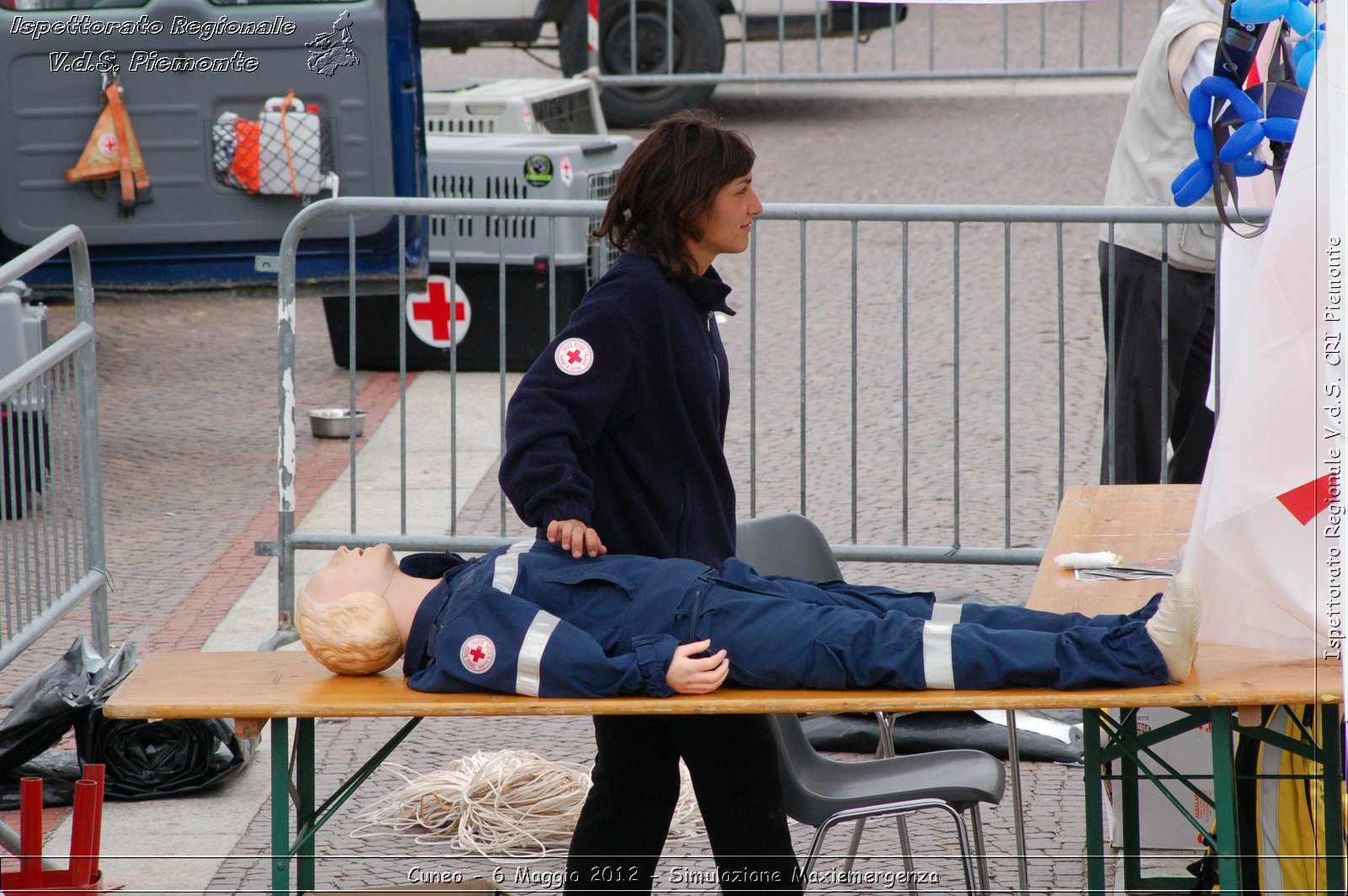 Cuneo - 6 Maggio 2012 - Simulazione Maxiemergenza- Croce Rossa Italiana - Ispettorato Regionale Volontari del Soccorso Piemonte