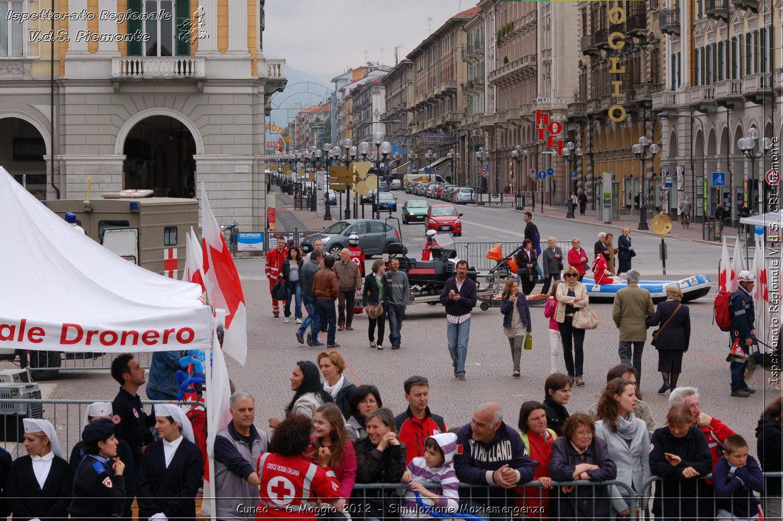 Cuneo - 6 Maggio 2012 - Simulazione Maxiemergenza- Croce Rossa Italiana - Ispettorato Regionale Volontari del Soccorso Piemonte