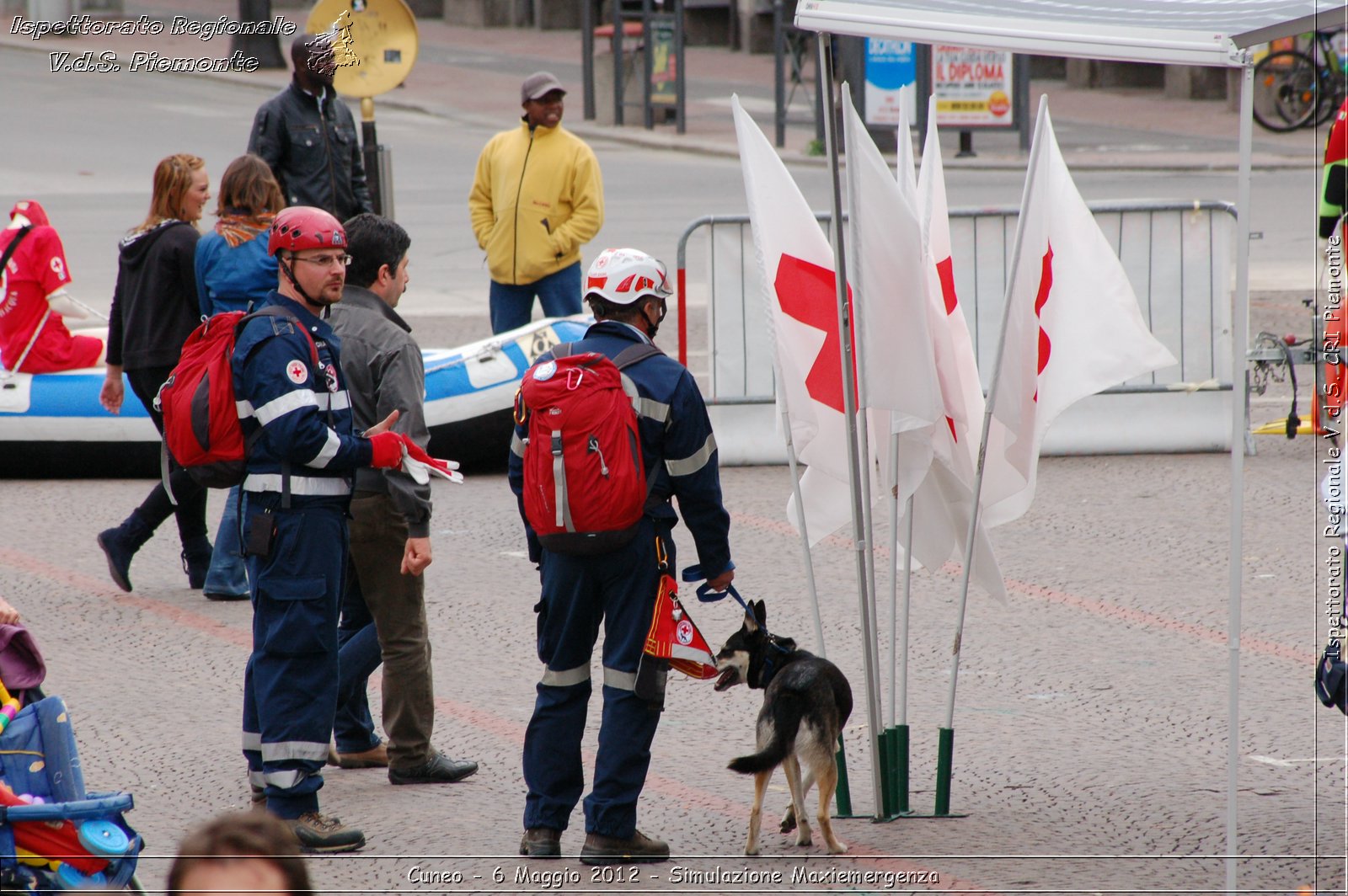 Cuneo - 6 Maggio 2012 - Simulazione Maxiemergenza- Croce Rossa Italiana - Ispettorato Regionale Volontari del Soccorso Piemonte