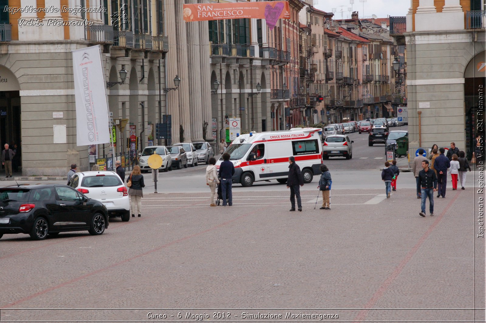 Cuneo - 6 Maggio 2012 - Simulazione Maxiemergenza- Croce Rossa Italiana - Ispettorato Regionale Volontari del Soccorso Piemonte