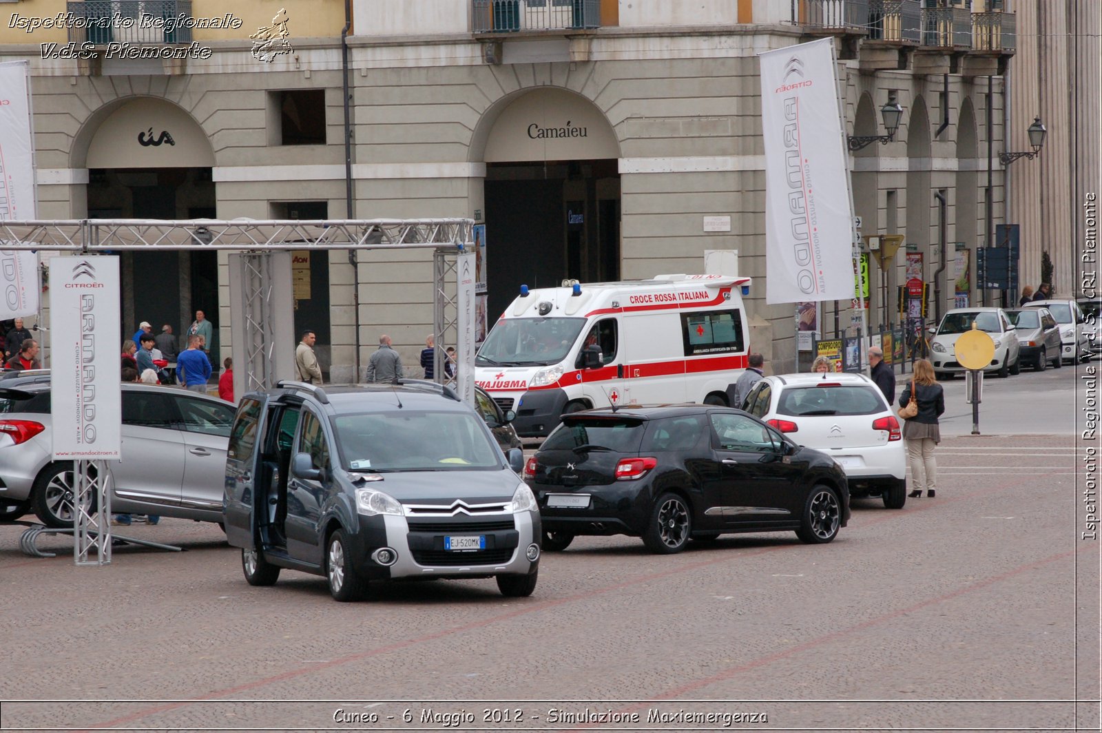 Cuneo - 6 Maggio 2012 - Simulazione Maxiemergenza- Croce Rossa Italiana - Ispettorato Regionale Volontari del Soccorso Piemonte