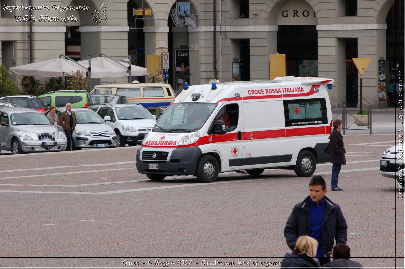 Cuneo - 6 Maggio 2012 - Simulazione Maxiemergenza- Croce Rossa Italiana - Ispettorato Regionale Volontari del Soccorso Piemonte