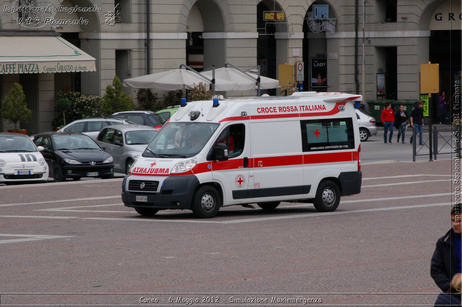 Cuneo - 6 Maggio 2012 - Simulazione Maxiemergenza- Croce Rossa Italiana - Ispettorato Regionale Volontari del Soccorso Piemonte