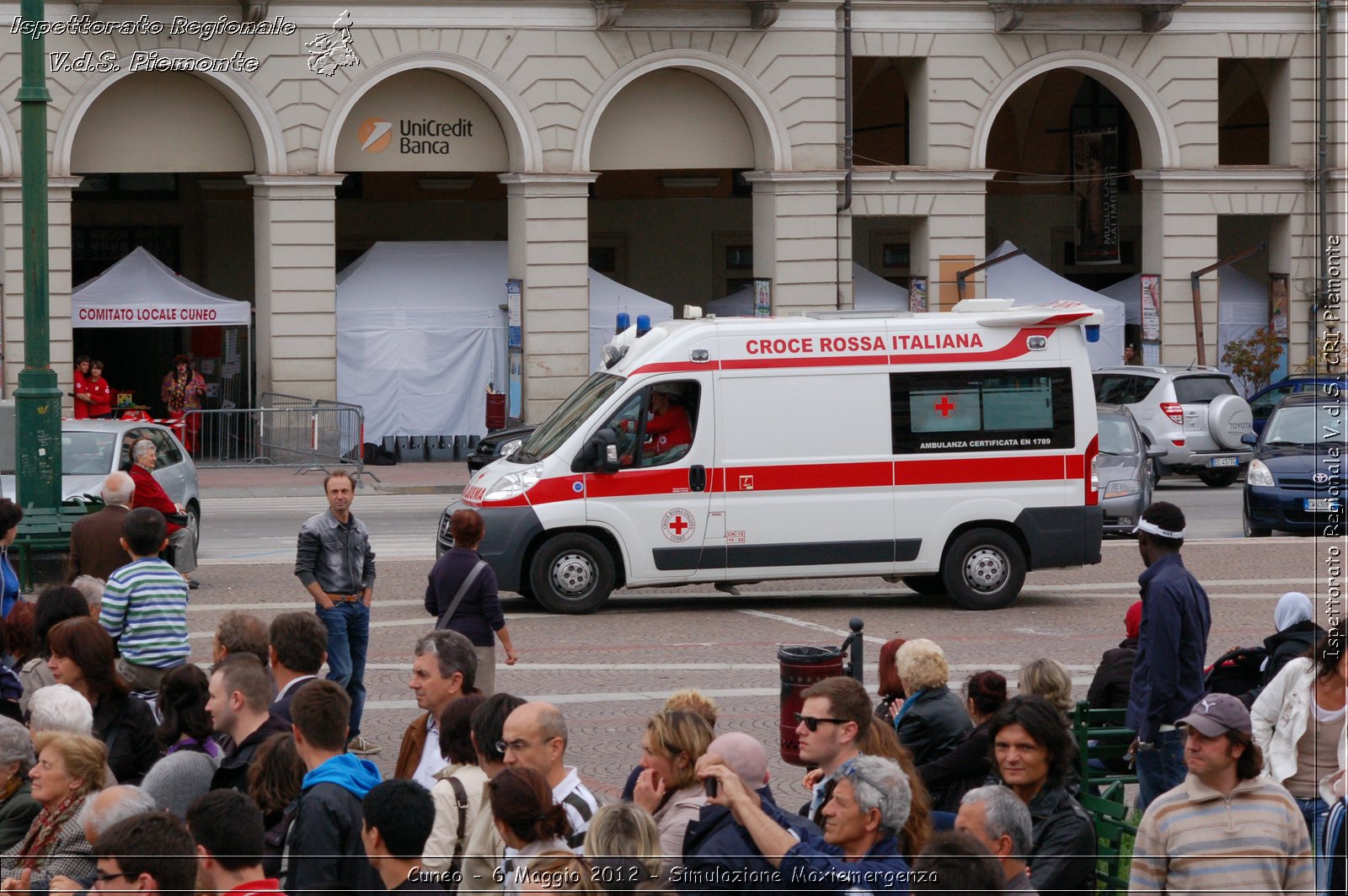 Cuneo - 6 Maggio 2012 - Simulazione Maxiemergenza- Croce Rossa Italiana - Ispettorato Regionale Volontari del Soccorso Piemonte