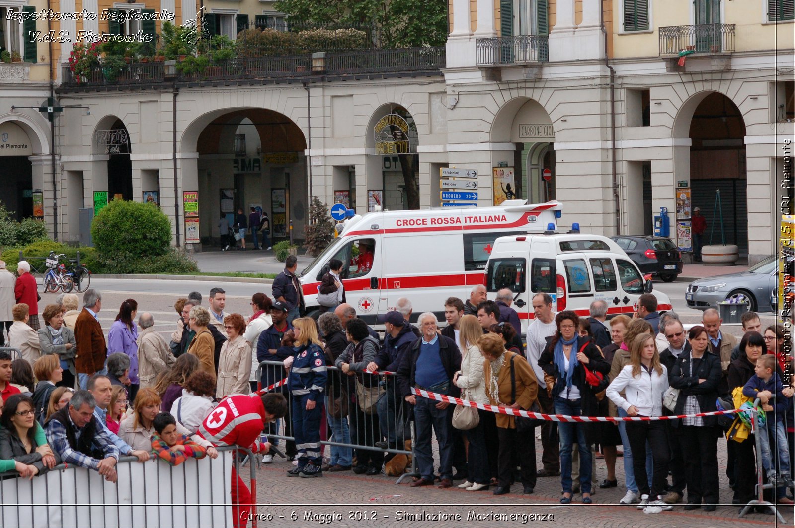 Cuneo - 6 Maggio 2012 - Simulazione Maxiemergenza- Croce Rossa Italiana - Ispettorato Regionale Volontari del Soccorso Piemonte