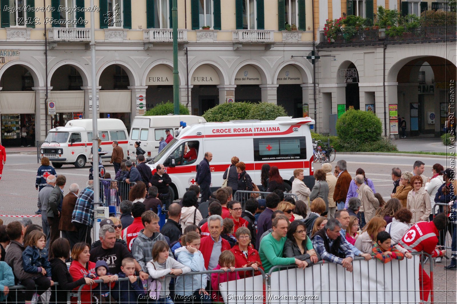 Cuneo - 6 Maggio 2012 - Simulazione Maxiemergenza- Croce Rossa Italiana - Ispettorato Regionale Volontari del Soccorso Piemonte