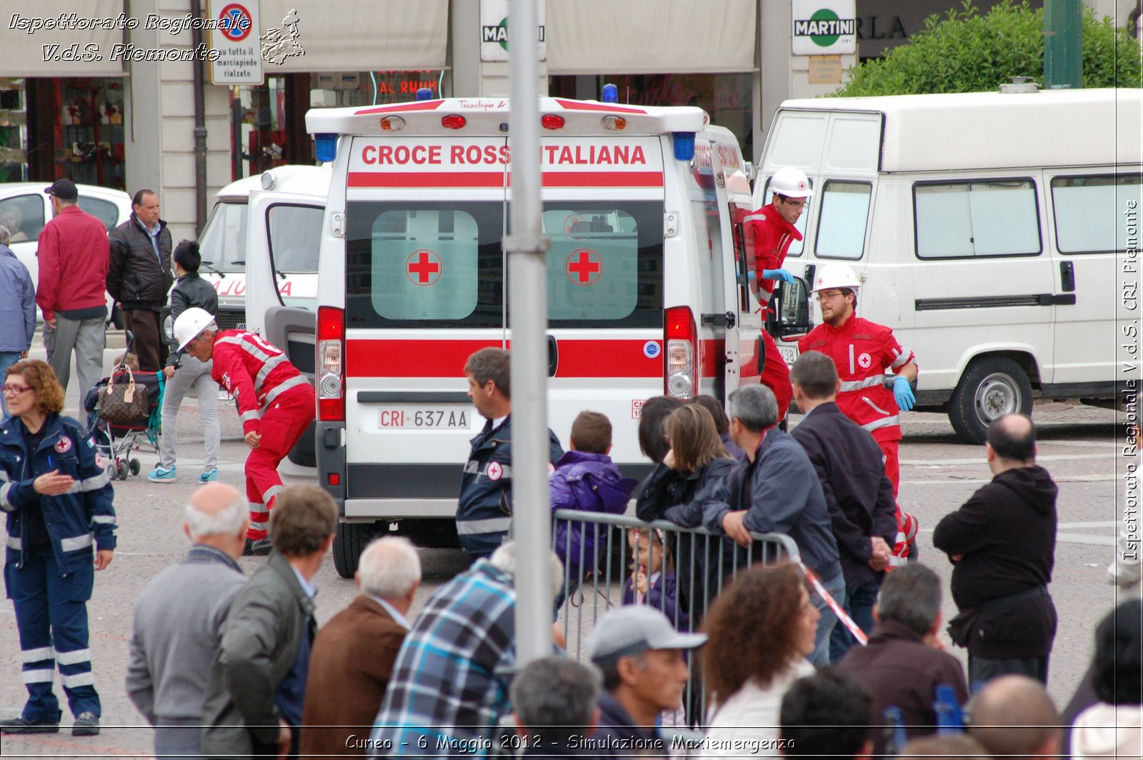 Cuneo - 6 Maggio 2012 - Simulazione Maxiemergenza- Croce Rossa Italiana - Ispettorato Regionale Volontari del Soccorso Piemonte