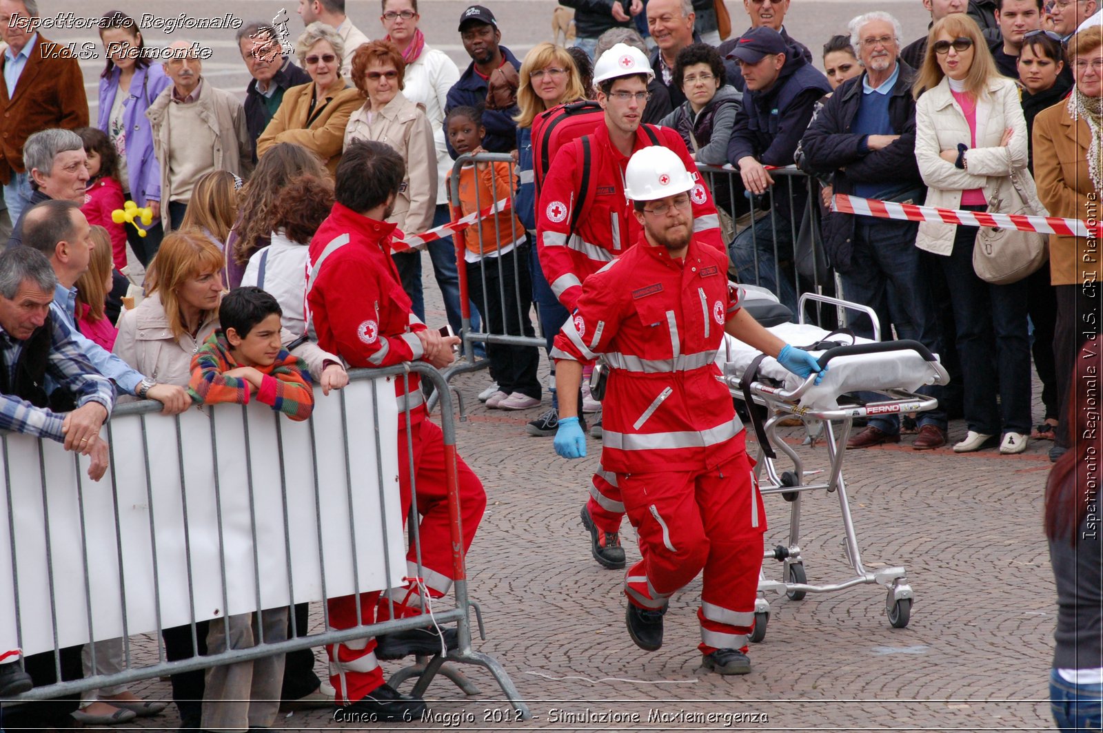 Cuneo - 6 Maggio 2012 - Simulazione Maxiemergenza- Croce Rossa Italiana - Ispettorato Regionale Volontari del Soccorso Piemonte