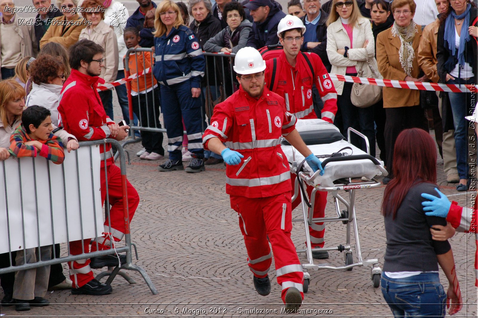 Cuneo - 6 Maggio 2012 - Simulazione Maxiemergenza- Croce Rossa Italiana - Ispettorato Regionale Volontari del Soccorso Piemonte