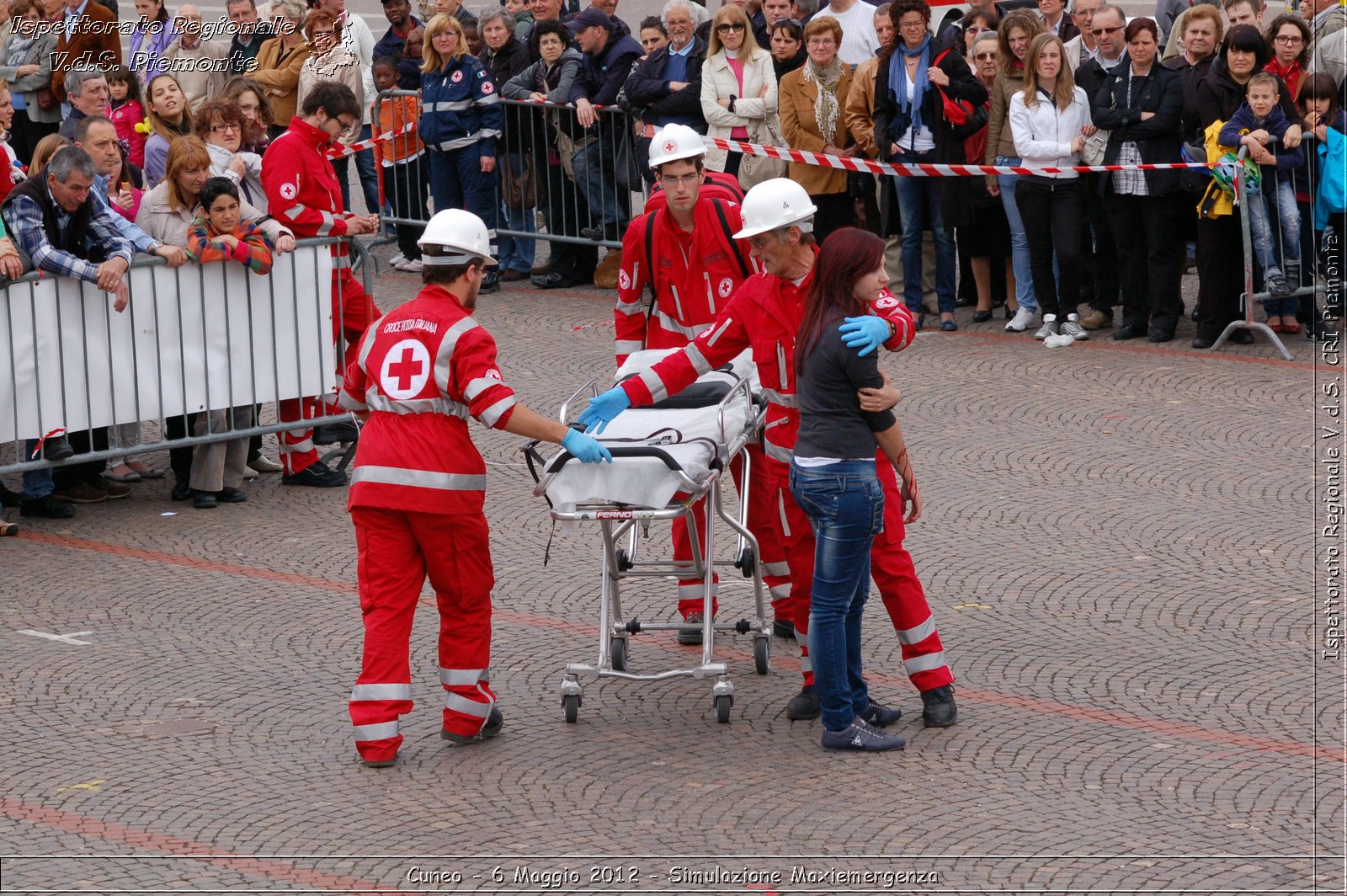 Cuneo - 6 Maggio 2012 - Simulazione Maxiemergenza- Croce Rossa Italiana - Ispettorato Regionale Volontari del Soccorso Piemonte