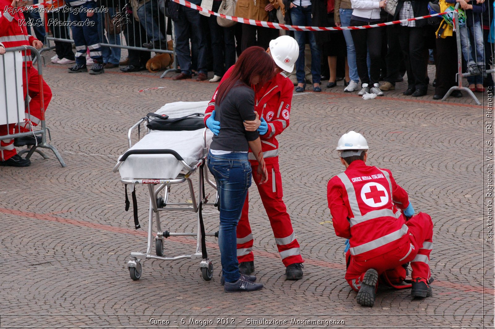 Cuneo - 6 Maggio 2012 - Simulazione Maxiemergenza- Croce Rossa Italiana - Ispettorato Regionale Volontari del Soccorso Piemonte