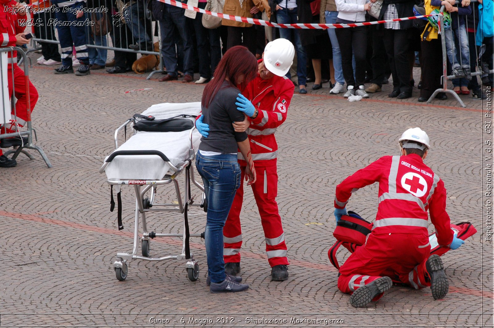 Cuneo - 6 Maggio 2012 - Simulazione Maxiemergenza- Croce Rossa Italiana - Ispettorato Regionale Volontari del Soccorso Piemonte